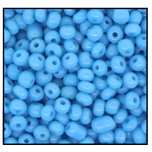 11/0 Preciosa Seed Beads - Opaque Medium Turquoise