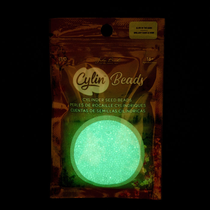 11/0 CYLIN Beads -Glow In Dark AB- Blue***