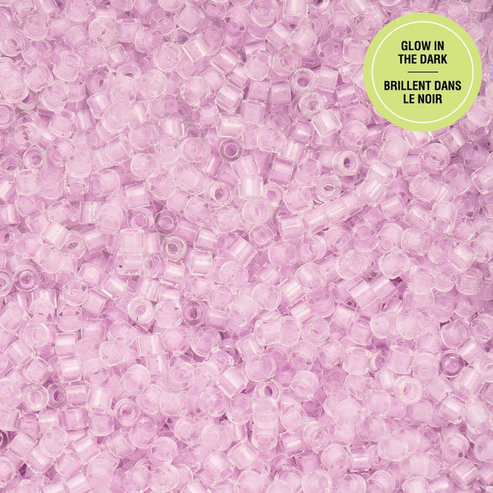 11/0 CYLIN Beads -Glow In Dark - Violet***