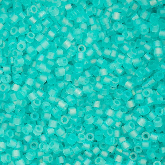 11/0 CYLIN Beads -Matte Macaron AB- Blue Turquoise***