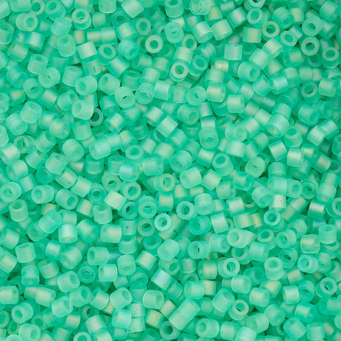 11/0 CYLIN Beads -Matte Macaron AB- Green Turquoise***