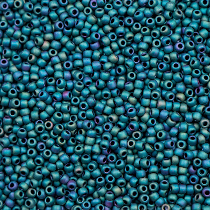 11/0 TOHO Seed Bead - Matte Iris - Teal