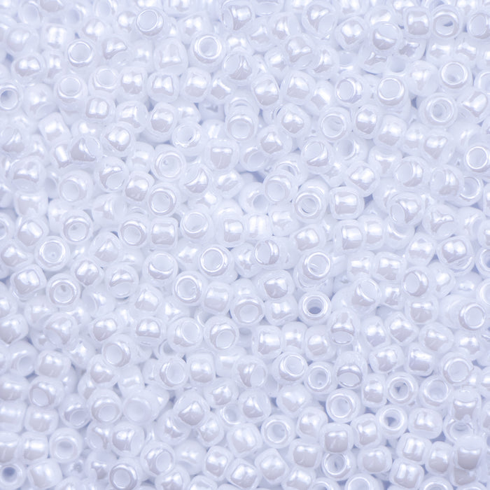 8/0 TOHO Seed Bead - Opaque-Lustered White