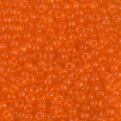 8/0 Miyuki SEED Bead - Transparent Orange