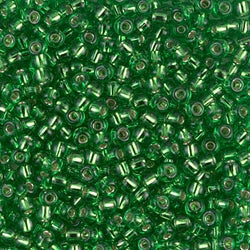 8/0 Miyuki SEED Bead - Silverlined Light Green
