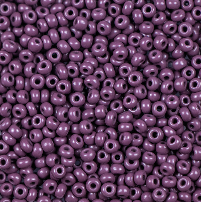 8/0 Preciosa Seed Beads - Opaque Amethyst