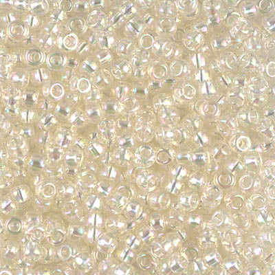 8/0 Miyuki SEED Bead - Crystal Ivory Gold Luster