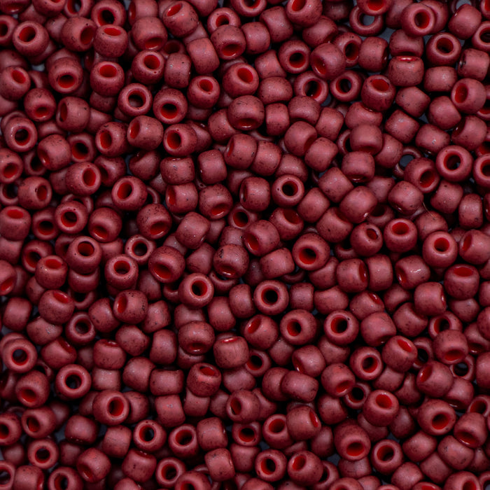 8/0 TOHO Seed Bead - Semi Glazed - Dark Red