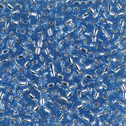 8/0 Miyuki SEED Bead - Silverlined  Cornflower Blue
