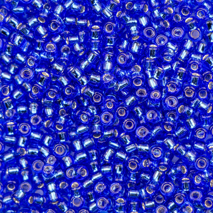 8/0 TOHO Seed Bead - Silver-Lined Sapphire