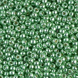 8/0 Miyuki SEED Bead - Duracoat Galvanized Dark Mint Green