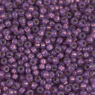 8/0 Miyuki SEED Bead - Duracoat Silverlined Dyed Dark Lilac