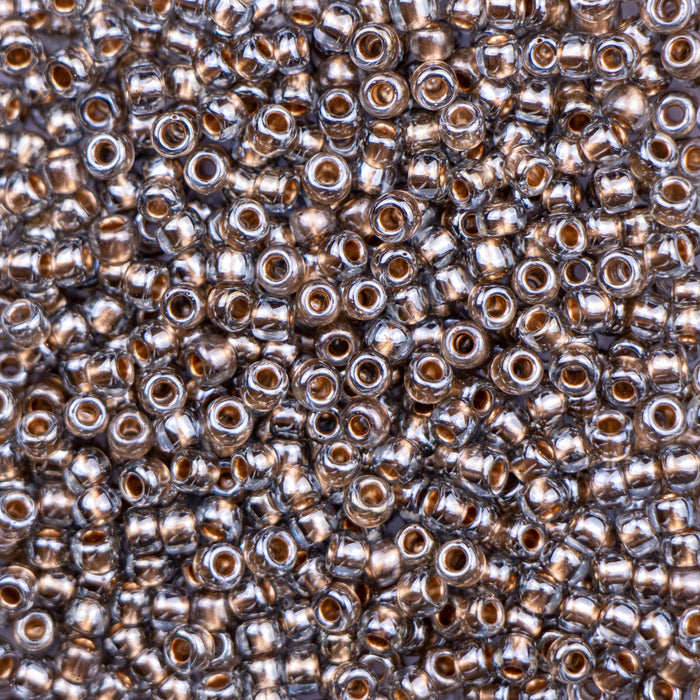 8/0 TOHO Seed Bead - Gold-Lined Black Diamond