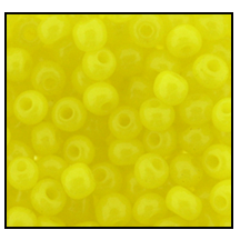 6/0 Preciosa Seed Beads - Opaque Yellow***