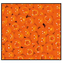 10/0 Preciosa Seed Beads- Opaque Orange***