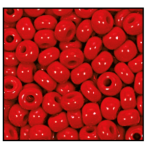 8/0 Preciosa Seed Beads - Opaque Red***