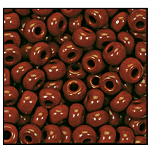 10/0 Preciosa Seed Beads- Opaque Rust***
