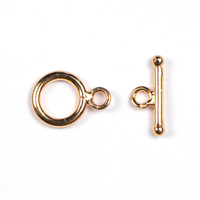 9mm Simple Toggle Clasp Set - Gold Plated***