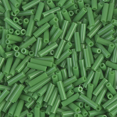 6mm Miyuki BUGLE Beads - Opaque Olive