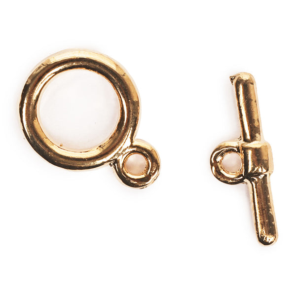 Claspgarten 12mm Toggle Clasp Set - Gold Plated