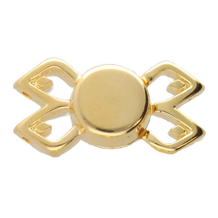 Fylakopi II - Gemduo Bead Magnetic Clasp - 24kt. Gold Plate***