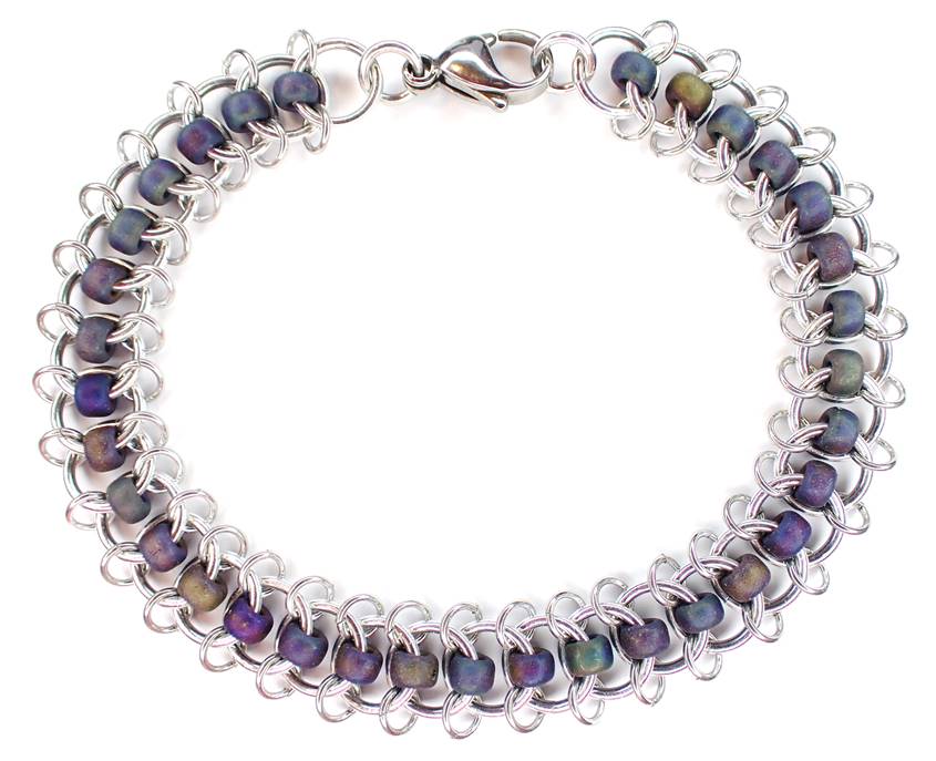 HyperLynks Centipede Bracelet Kit - With Purple Iris Beads***