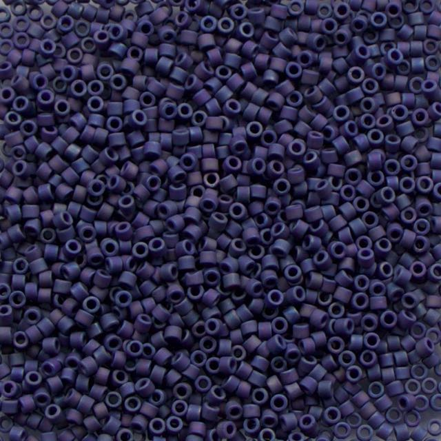 11/0 Miyuki DELICA Bead Pack - Matte Opaque Glazed Navy AB