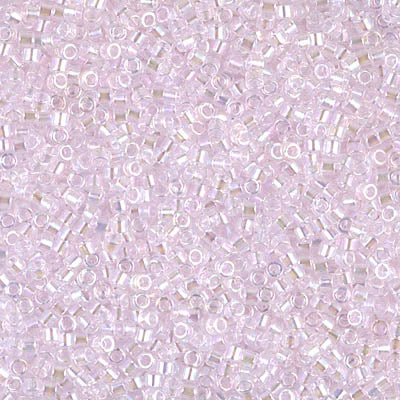5 Grams of 11/0 Miyuki DELICA Beads - Transparent Pink AB
