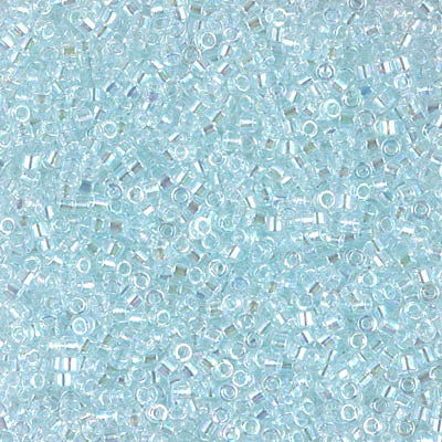 5 Grams of 11/0 Miyuki DELICA Beads - Transparent Pale Aqua AB