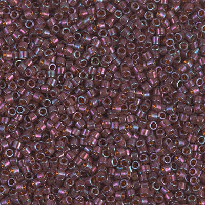 5 Grams of 11/0 Miyuki DELICA Beads - Mulberry Rainbow Gold Luster