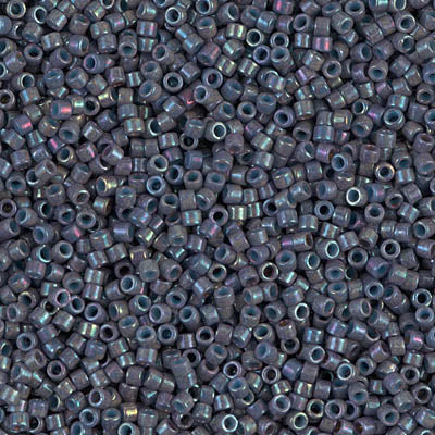 5 Grams of 11/0 Miyuki DELICA Beads - Opaque Blue Grey Luster