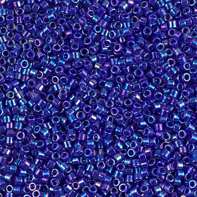 5 Grams of 11/0 Miyuki DELICA Beads - Opaque Cobalt AB
