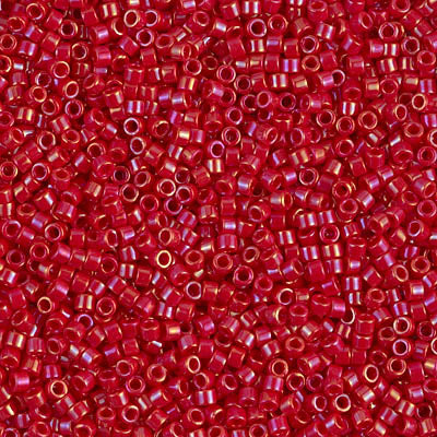 5 Grams of 11/0 Miyuki DELICA Beads - Opaque Red Luster