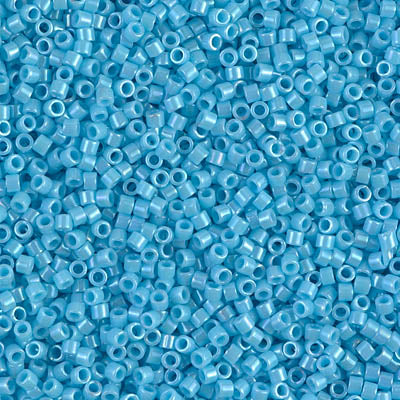 5 Grams of 11/0 Miyuki DELICA Beads - Opaque Turquoise Blue Luster