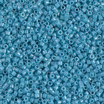 5 Grams of 11/0 Miyuki DELICA Beads - Opaque Medium Turquoise Blue Luster