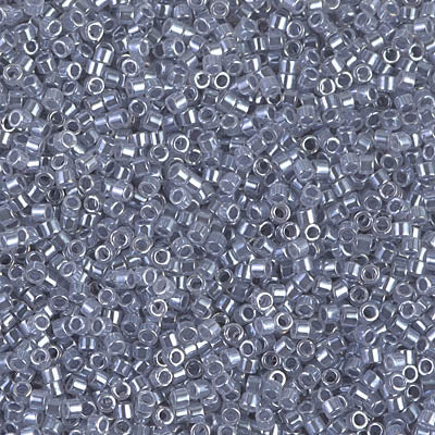 5 Grams of 11/0 Miyuki DELICA Beads - Silver Grey Ceylon