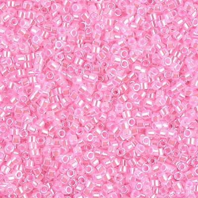 5 Grams of 11/0 Miyuki DELICA Beads - Cotton Candy Pink Ceylon