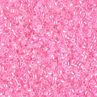 11/0 Miyuki DELICA Bead Pack - Dark Cotton Candy Pink Pearl