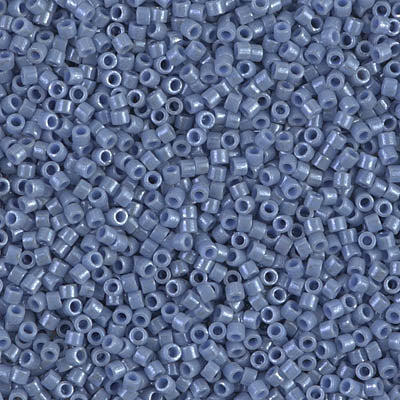 5 Grams of 11/0 Miyuki DELICA Beads - Opaque Denim Blue Luster