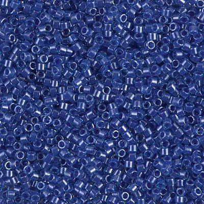 5 Grams of 11/0 Miyuki DELICA Beads - Blue Lined Aqua