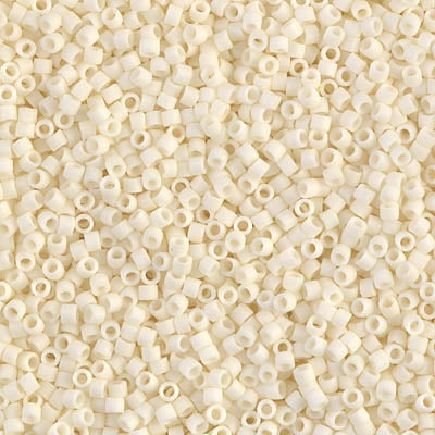 11/0 Miyuki DELICA Bead Pack - Matte Opaque Cream