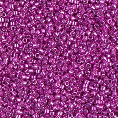 5 Grams of 11/0 Miyuki DELICA Beads - Galvanized Bright Pink