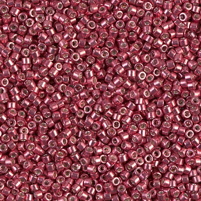 5 Grams of 11/0 Miyuki DELICA Beads - Galvanized Light Cranberry