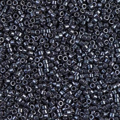 5 Grams of 11/0 Miyuki DELICA Beads - Galvanized Gunmetal