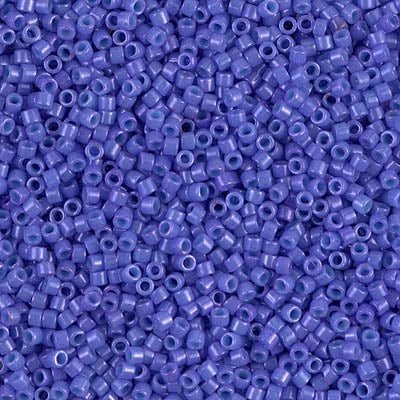 5 Grams of 11/0 Miyuki DELICA Beads - Dyed Opaque Bright Purple