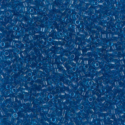 5 Grams of 11/0 Miyuki DELICA Beads - Transparent Capri Blue