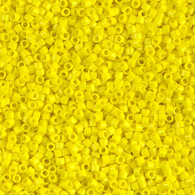 5 Grams of 11/0 Miyuki DELICA Beads - Opaque Yellow