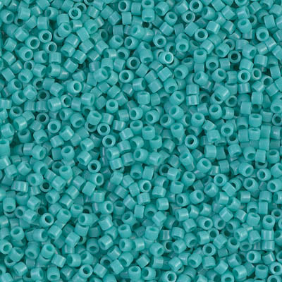 5 Grams of 11/0 Miyuki DELICA Beads - Opaque Turquoise Green