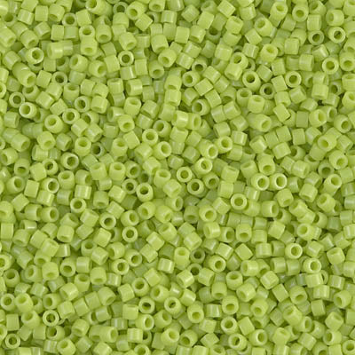 5 Grams of 11/0 Miyuki DELICA Beads - Opaque Chartreuse