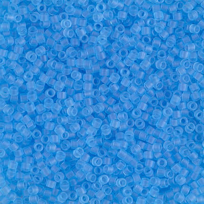 5 Grams of 11/0 Miyuki DELICA Beads - Matte Transparent Aqua